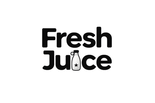 Fresh Juice Logo - Black Text
